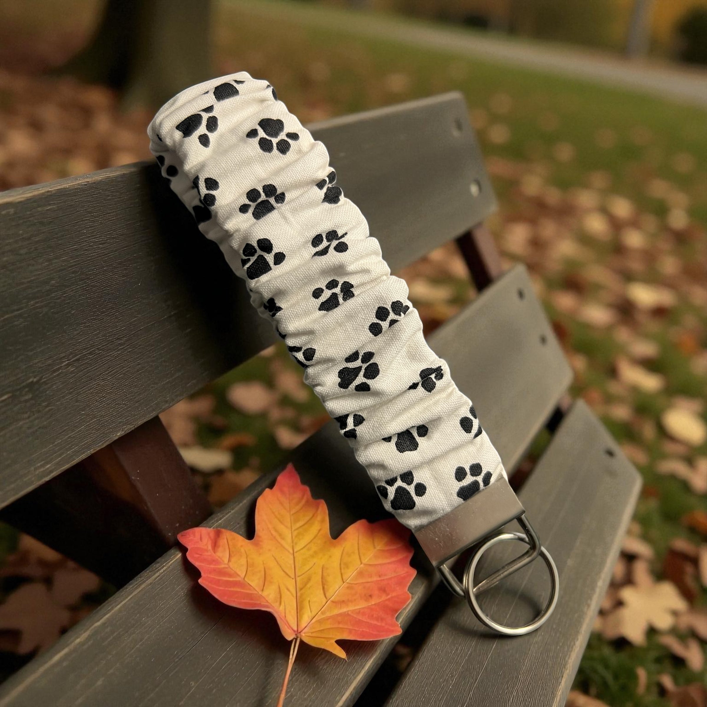 Paw Print Wristlet Keychain