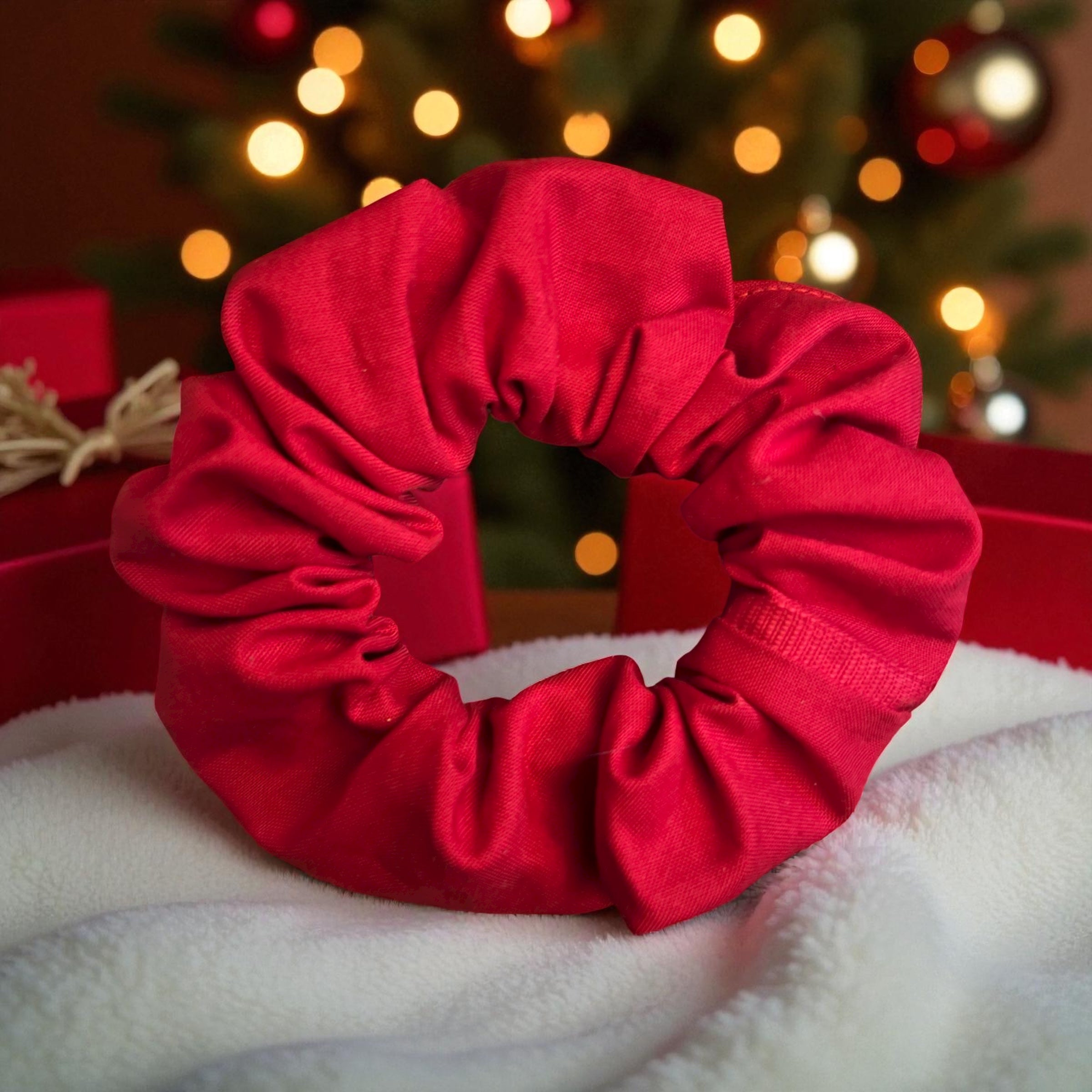 Holiday Red Hair Scrunchie