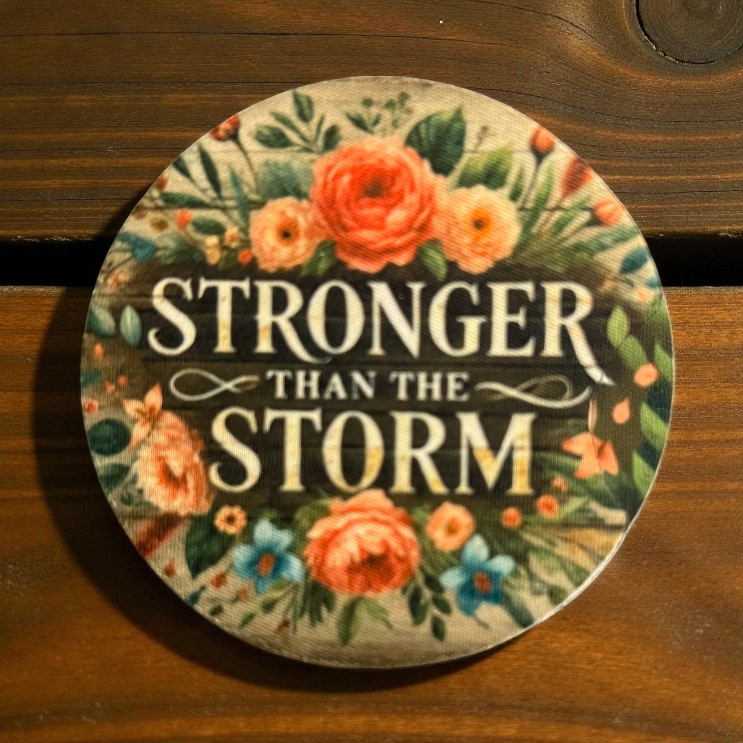 Stronger Than The Storm - Car Coaster Set