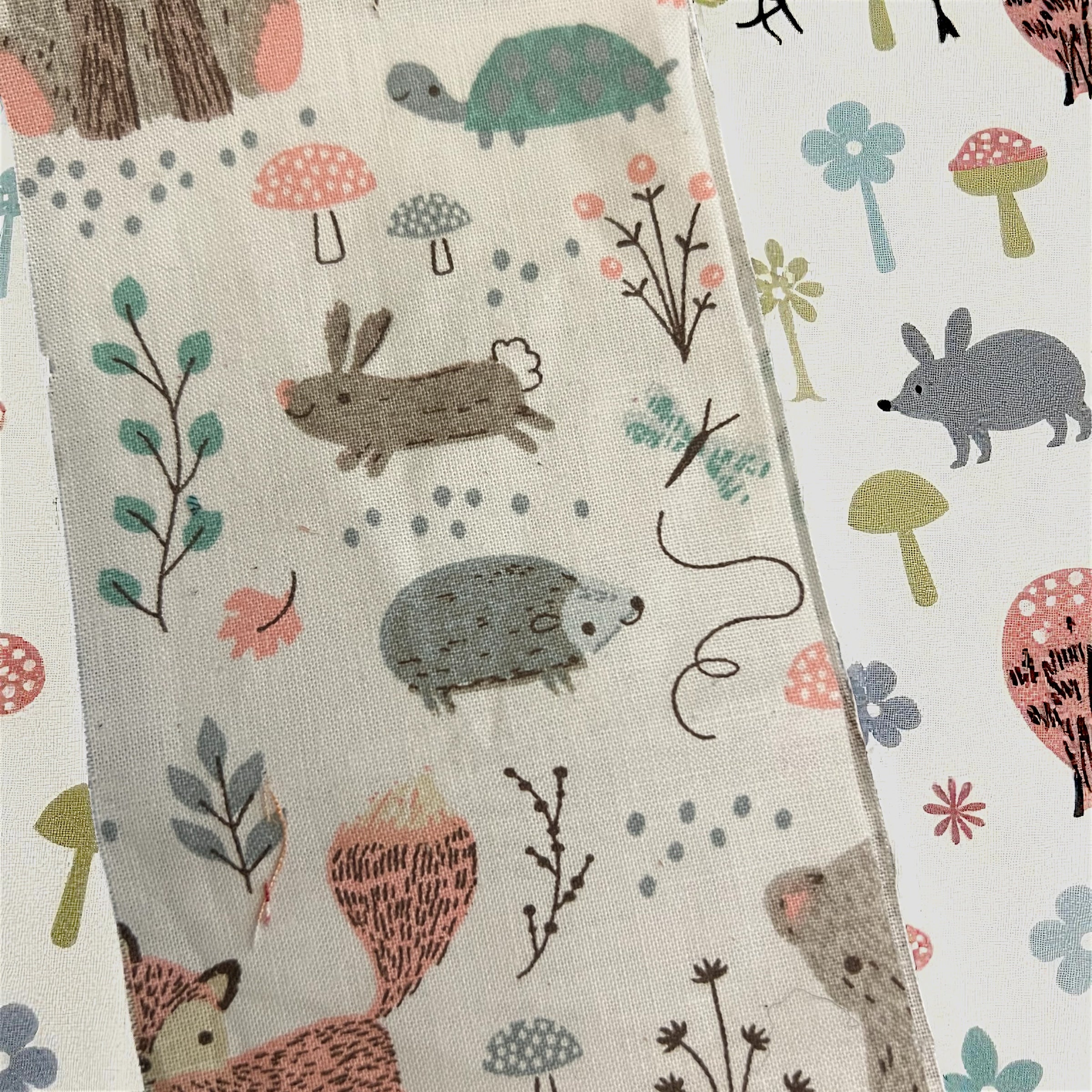 Pastel Woodland Friends Scrunchie - 
 Set of two