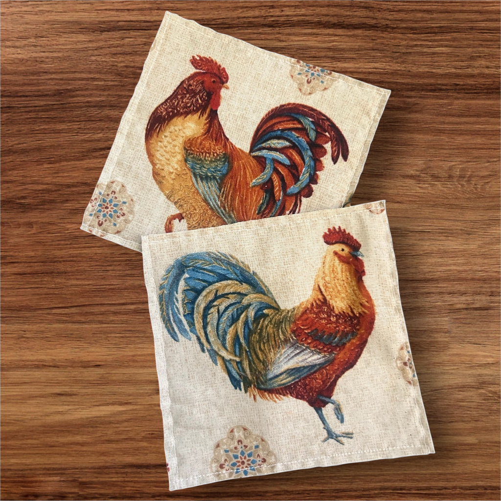 Rooster Print Handmade Jar Openers